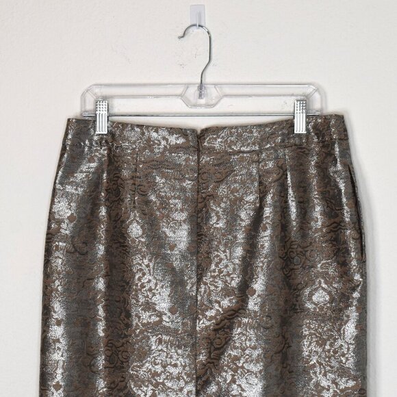 Jones New York Floral Brocade Skirt Sz 8 Cocktail Party Whimsigoth Neutral NWT - Picture 10 of 16